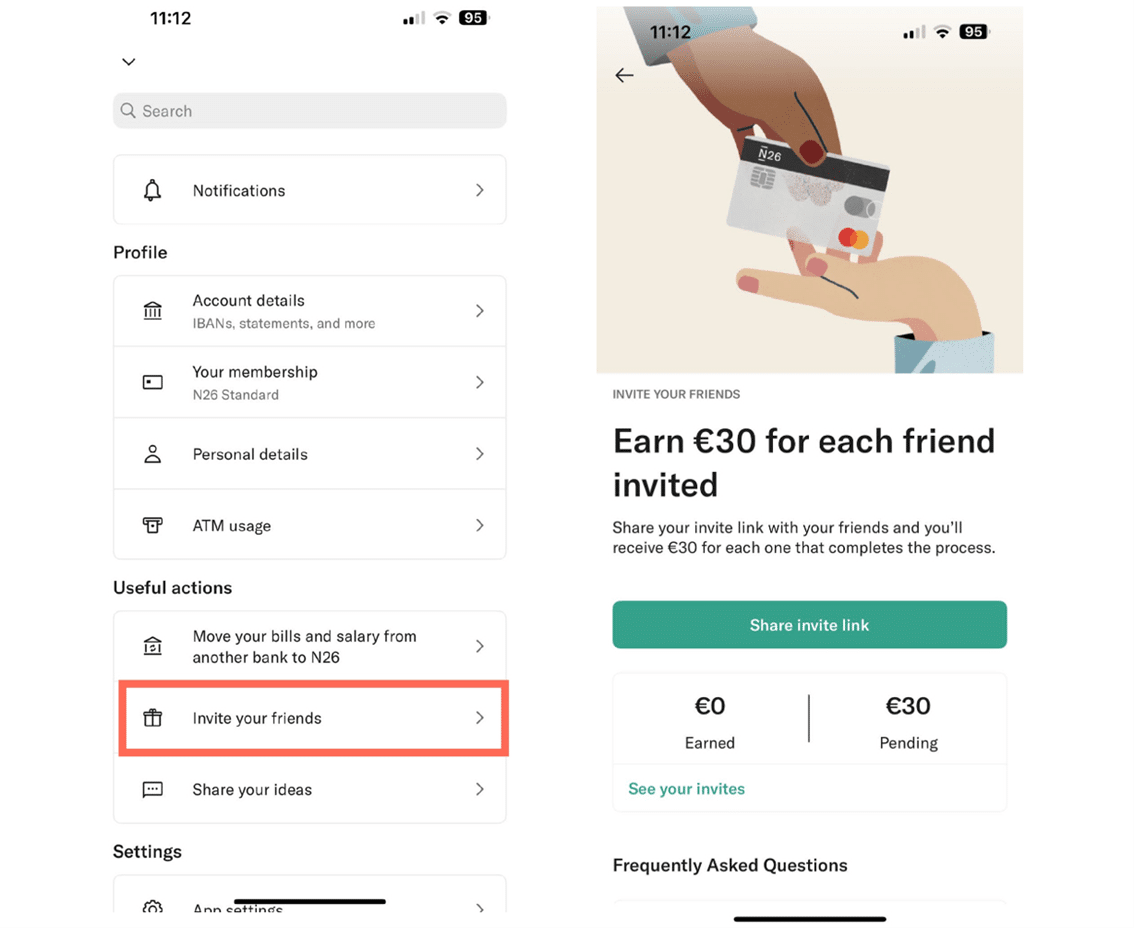 Code promo N26 «brunoema8951»: gagnez 30€ de bonus (2025)